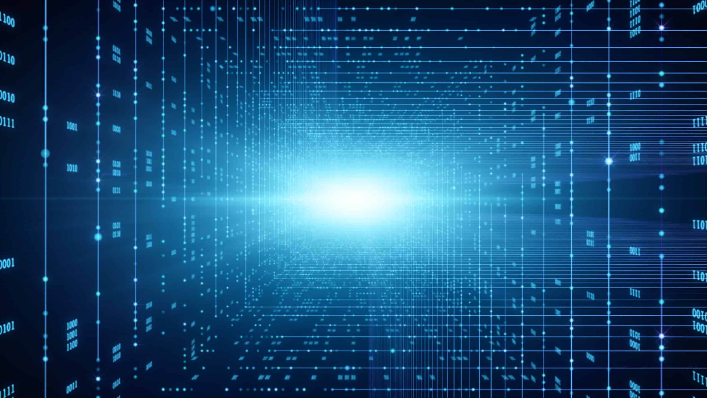 Datenübertragung, digitale Daten, Netzwerk, Technologie, Zukunft.